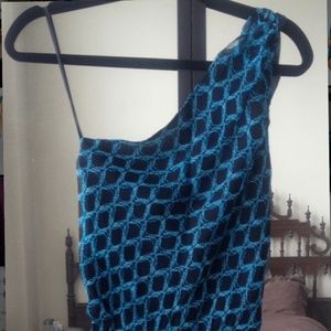 *NWT* Halston Heritage one shoulder dress 0 / XS